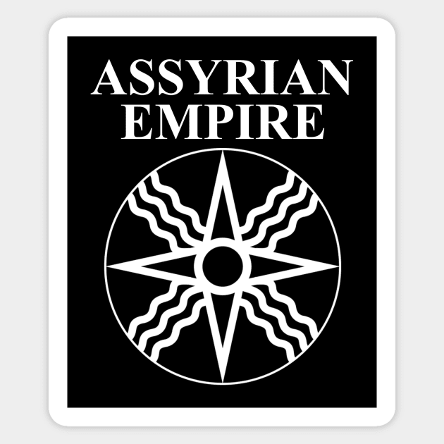 Assyrian Empire Symbol Shamath the Sun God Sticker by AgemaApparel